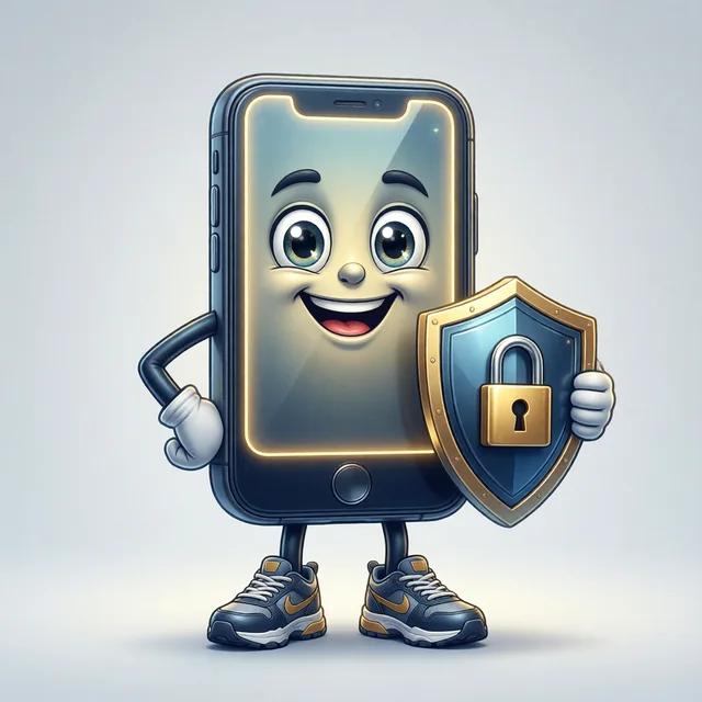 Pocket tenant un bouclier marqué d'un cadenas